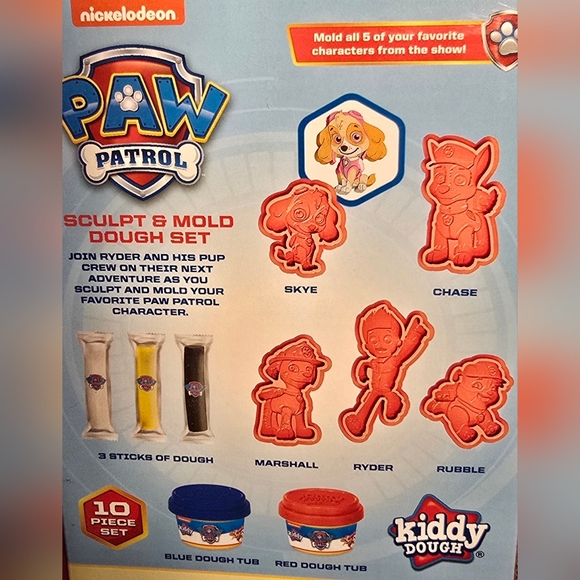 Paw Patrol Sculpt & Mold Dough Set with Activity Book - Picture 4 of 6